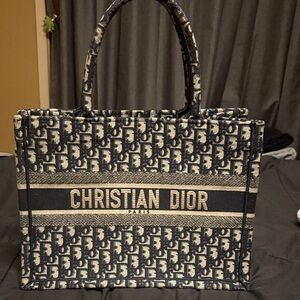Dior Navy Book Tote